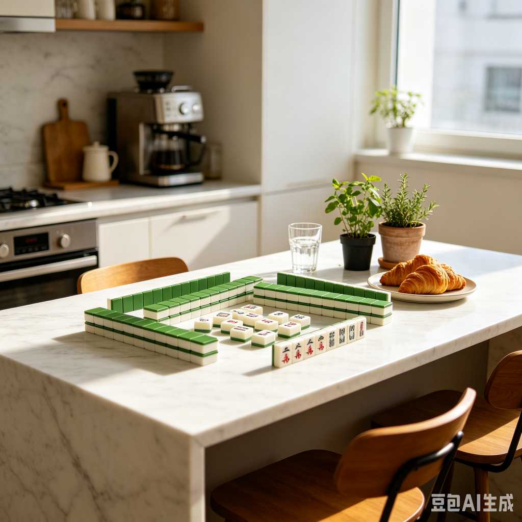 modern text mahjong tiles