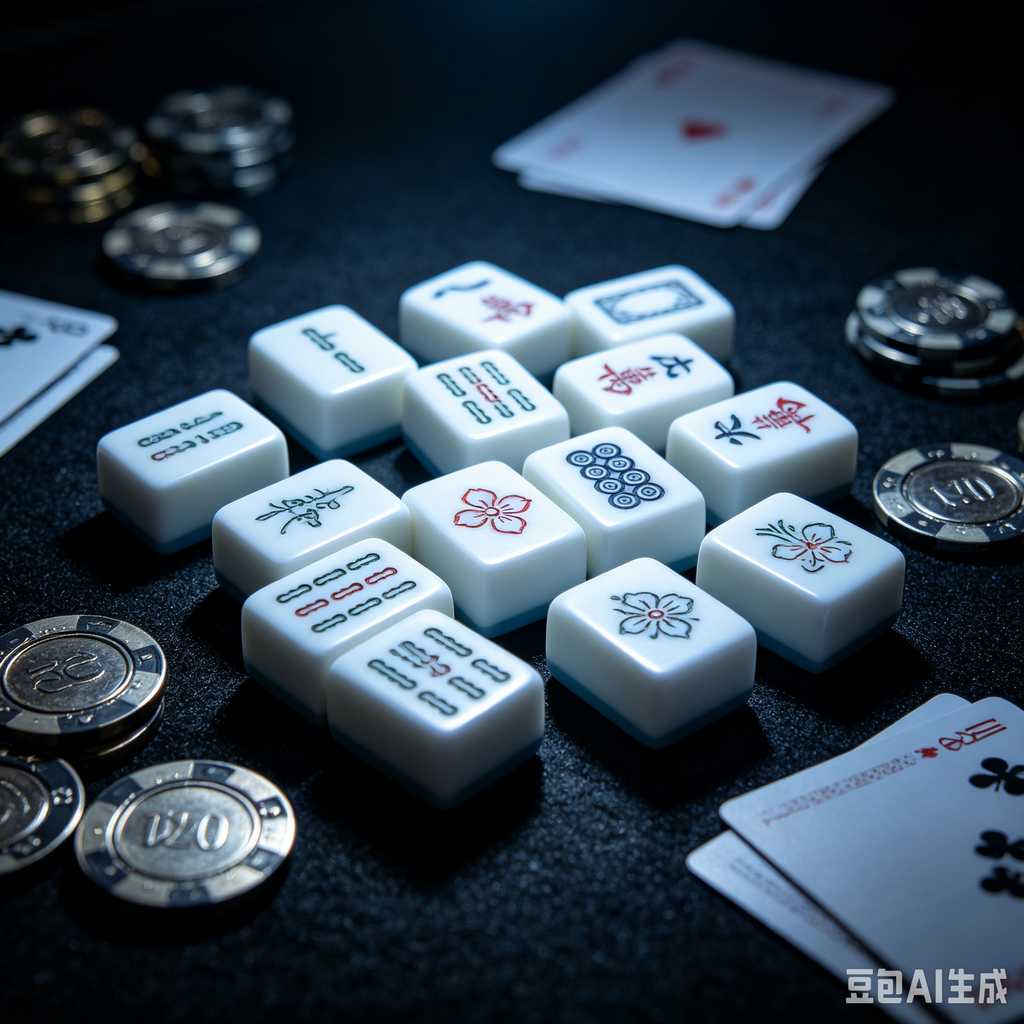 saturated color mahjong set print